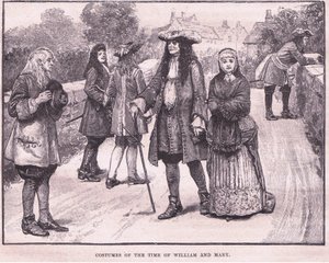 Costumes of the Time of William and Mary AD 1694 by William Barnes Wollen